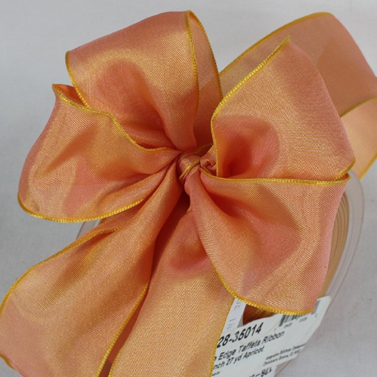 The Ribbon People Apricot Orange Solid Wired Edge Ribbon 1.5" x 27 Yards
